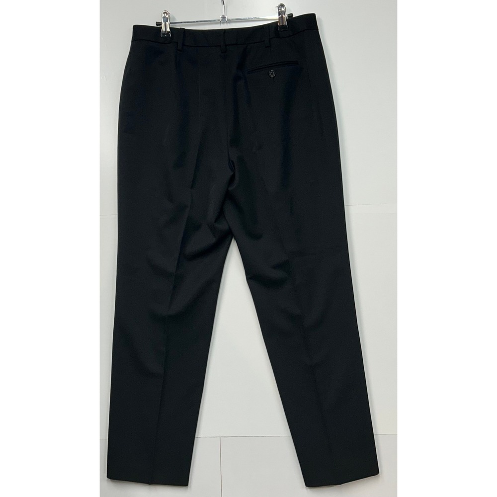 Brooks Brothers Petite 12P Black 100% Wool Bemberg Lined Straight Dress Pants - Picture 2 of 13